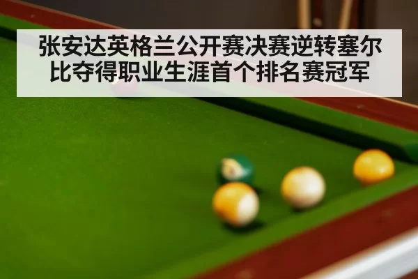 张安达英格兰公开赛决赛逆转塞尔比夺得职业生涯首个排名赛冠军